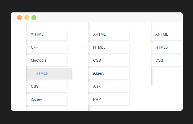 css3导航栏特效