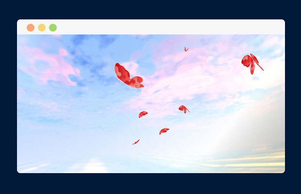 蝴蝶3D效果