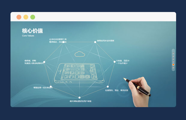 大屏上下滚动特效