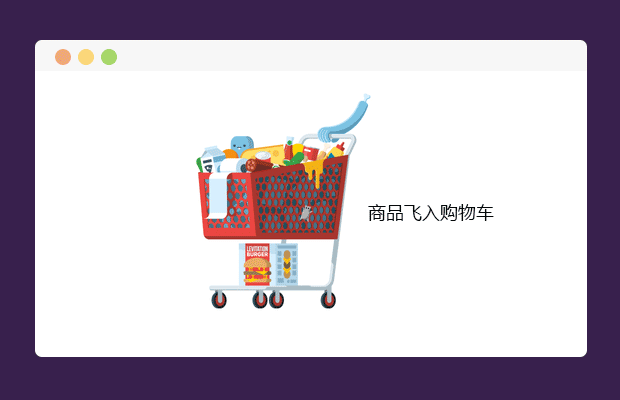 商品飞入购物车
