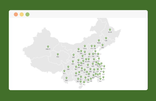 基于jquery地图特效全国网点查看代码